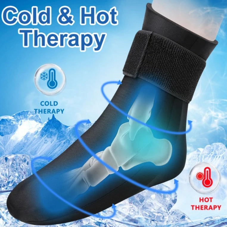 Calcetin De Gel Terapia Frio Y Calor
