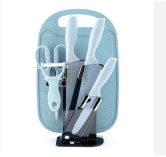 Cuchillos En Acero Con Base Y Tabla X7