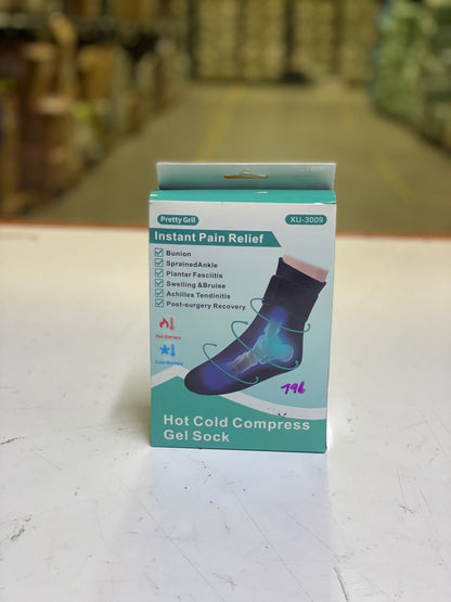 Calcetin De Gel Terapia Frio Y Calor